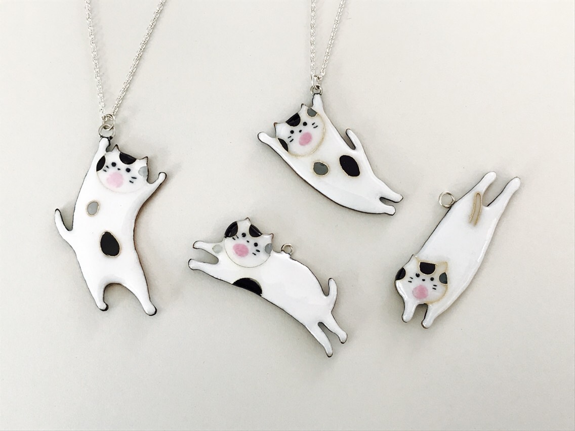 七宝焼き ネックレス ニャオくん