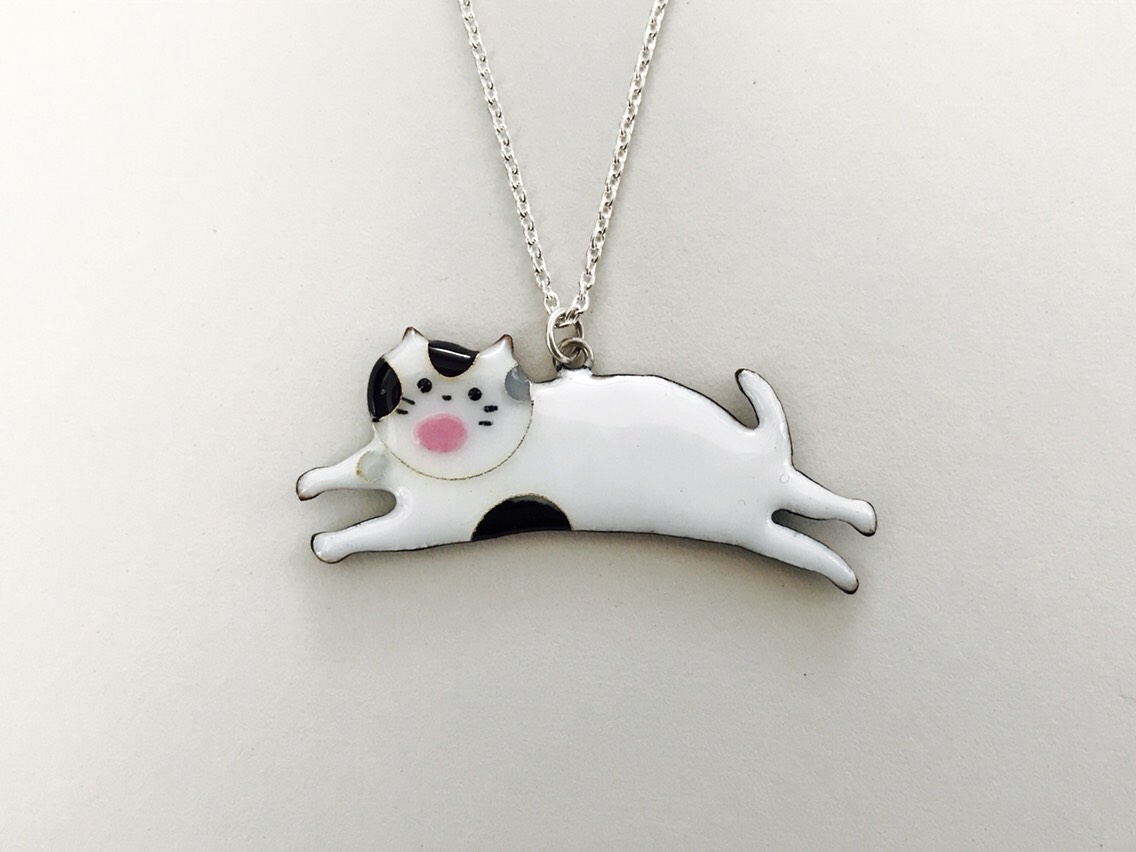 七宝焼き ネックレス ニャオくん