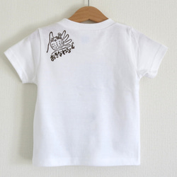 オキナワフグ　キッズＴシャツ（カラー：ホワイト・受注制作） 2枚目の画像