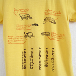 　沖縄のカブトムシ5種　キッズＴシャツ（お名前入れできます！） 4枚目の画像