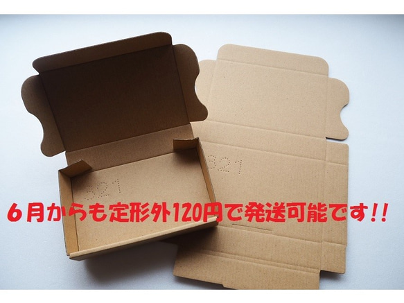 (15枚)定形外郵便用　小型ダンボール箱 1枚目の画像