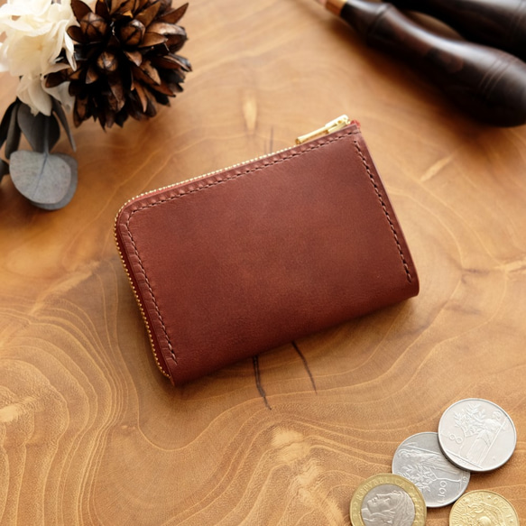 【受注製作】
革の小財布 小さい財布・コンパクト 1枚目の画像