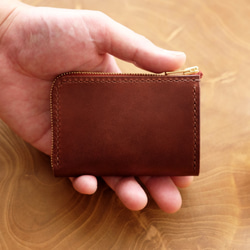 【受注製作】
革の小財布 小さい財布・コンパクト 2枚目の画像