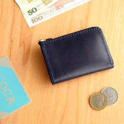 革の小財布 RUGATO / DEEP BLUE 1枚目の画像