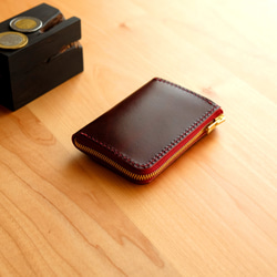 革の小財布 RUGATO / WINE RED 5枚目の画像