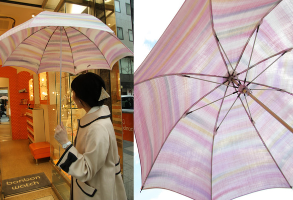 晴雨兼用日傘『乙女全開ですが何か？』（着物にも洋服にも） 7枚目の画像