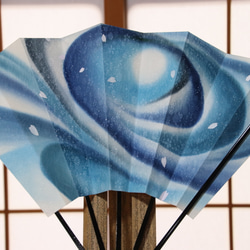 飾り扇子かわほり『雪月花』 2枚目の画像