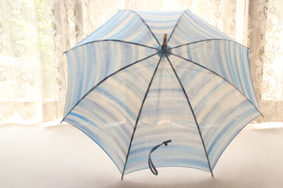 手繪遮陽傘“青竹林”（和服和服兩用） 第6張的照片
