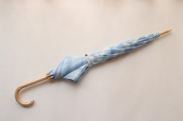 手繪遮陽傘“青竹林”（和服和服兩用） 第7張的照片