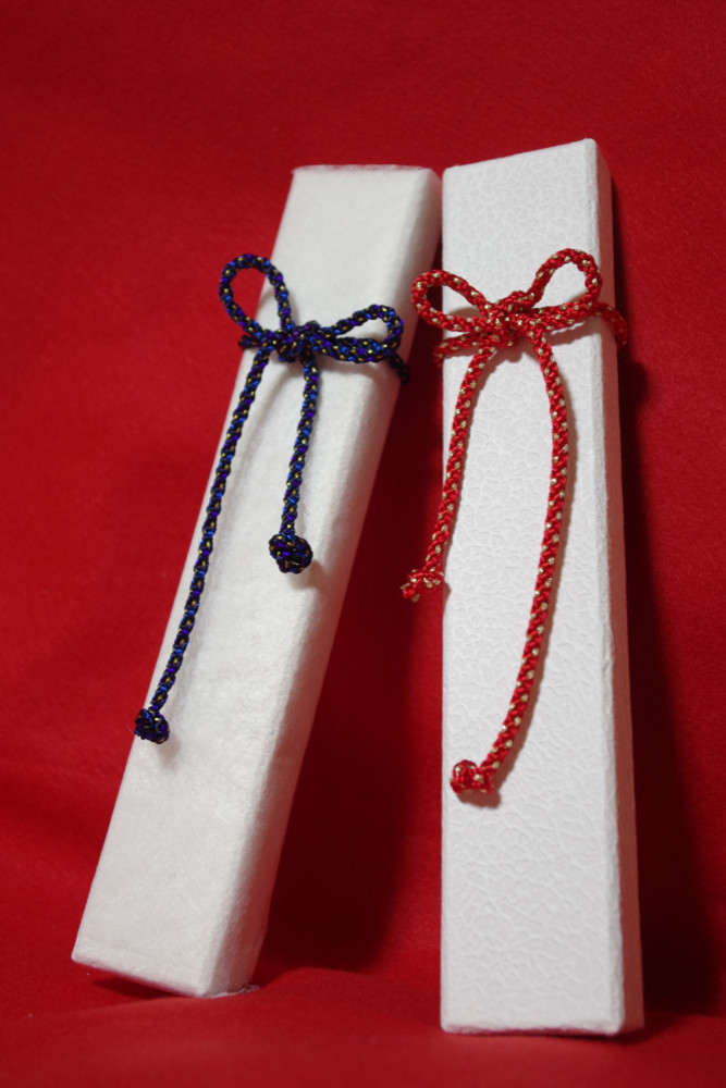 【３点セット】手染め扇子＆手染め扇子袋＆桐箱(オリジナルロゴ入り）