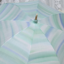 晴天和雨天的遮陽傘“我決定天空的顏色”（和服和衣服的獨一無二的項目）手柄“彎曲” 第8張的照片