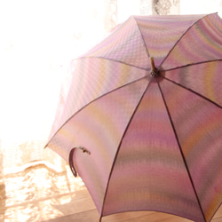 晴雨兼用日傘『隠れた華の想い』（着物にも洋服にも・水玉地紋生産中止のため、限定一本） 7枚目の画像