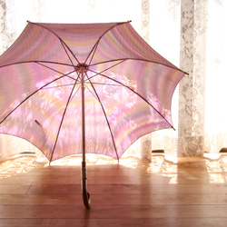 晴雨兼用日傘『隠れた華の想い』（着物にも洋服にも・水玉地紋生産中止のため、限定一本） 8枚目の画像