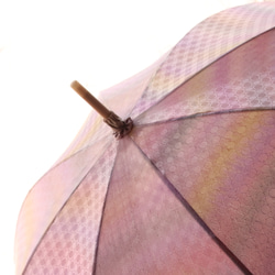 晴雨兼用日傘『隠れた華の想い』（着物にも洋服にも・水玉地紋生産中止のため、限定一本） 9枚目の画像