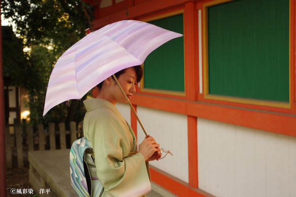 雨傘和雨傘“霞之湯”（和服和衣服，一件） 第2張的照片