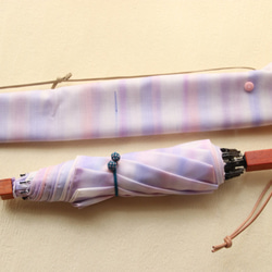 晴雨兼用的折疊遮陽傘“桐涼花”（和服、衣服、獨一無二的物品） 第2張的照片