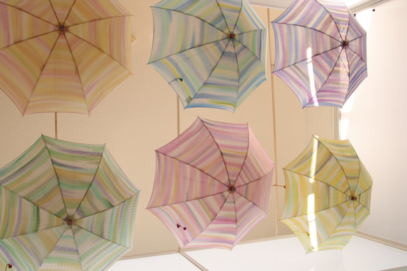 晴天和雨天的雨傘“我決定天空的顏色”處理正方形（和服和衣服都是一種） 第10張的照片