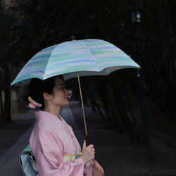 晴天和雨天的雨傘“我決定天空的顏色”處理正方形（和服和衣服都是一種） 第7張的照片