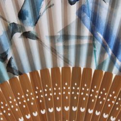 手繪折扇“竹燈” 第4張的照片