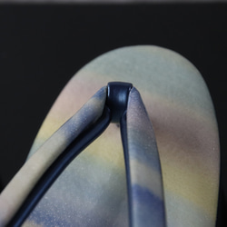 手工染色的涼鞋“ Dusho” L碼（24至24.5厘米）和服藝術家染的一塊 第4張的照片