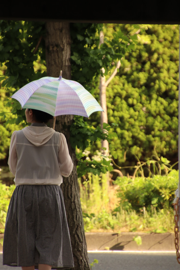 遮陽傘和雨傘“如果你等待，石灰的好天氣”（和服和衣服）” 第1張的照片