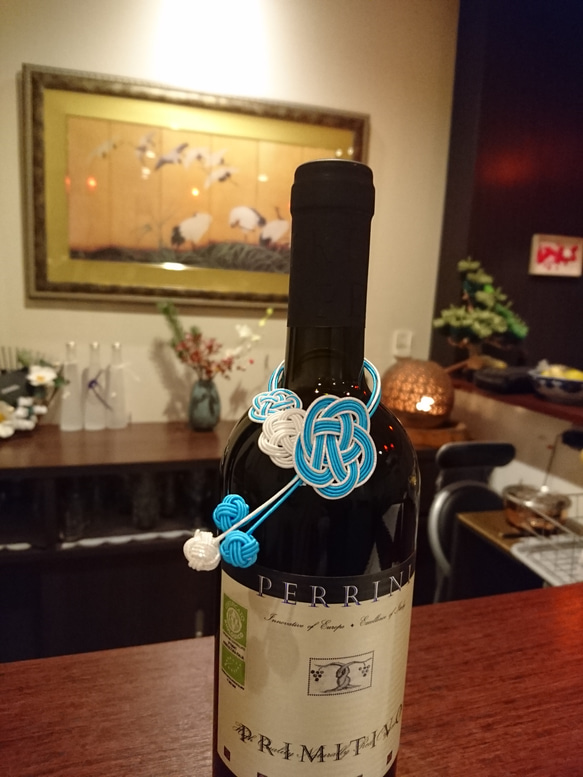 水引のワインボトルホルダー その他キッチン小物 maririn 通販 3333491