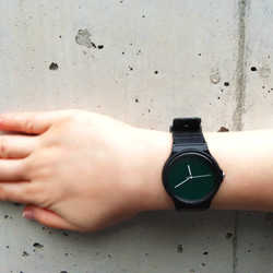 New!! Simple watch Dark green × White 第2張的照片