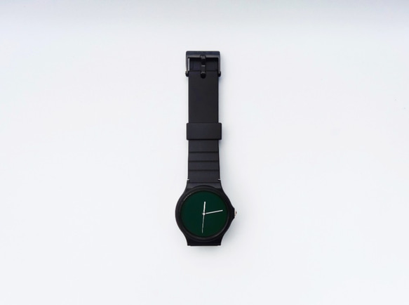 New!! Simple watch Dark green × White 第3張的照片