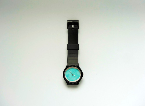 New!! Simple watch Watercolor blue 3枚目の画像