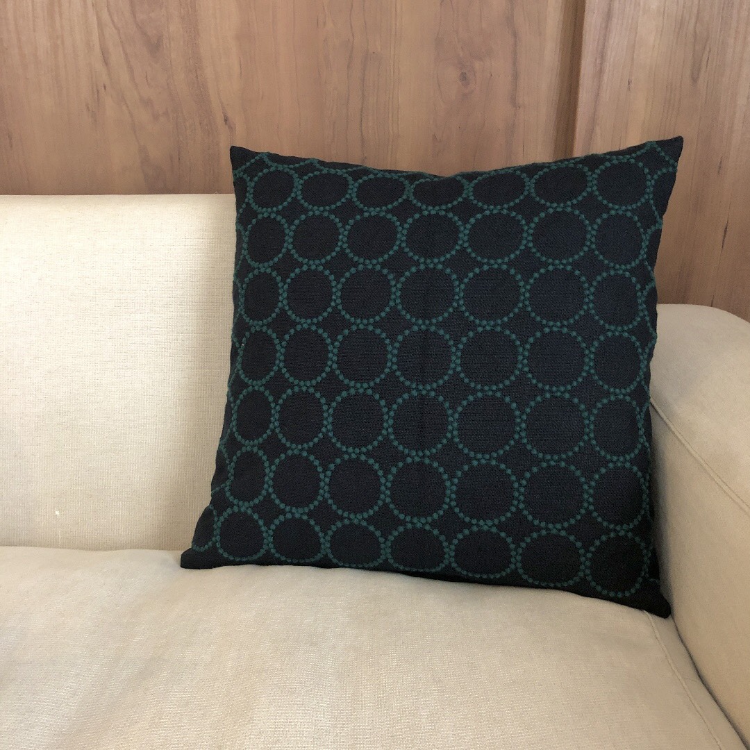 【ご確認用】ミナペルホネン タンバリン ハンドメイドクッションカバー ミナペルホネン タンバリン クッションカバー ネイビー+グリーン