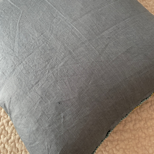 ⚮̈ミナペルホネン タンバリン グリーン クッションカバー