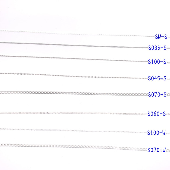 S045-B 鉛＆ニッケルフリー　極細　ロングクロスチェーン　金古美　3mm×1.5mm 8枚目の画像