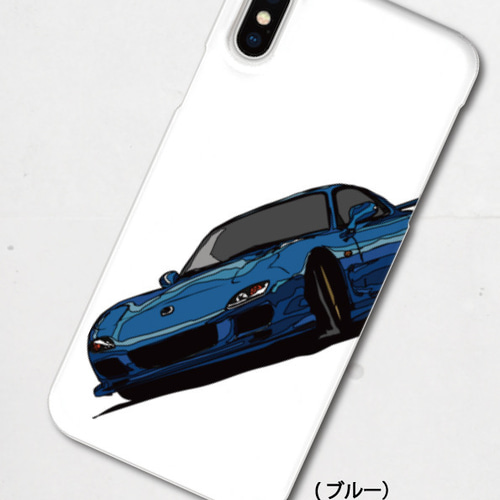 マツダ FD3S RX-7のイラスト ハードケース型スマホケース