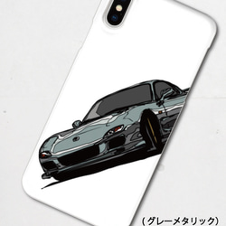 マツダ FD3S RX-7のイラスト　ハードケース型スマホケース　iPhone&Android各機種対応！ 7枚目の画像