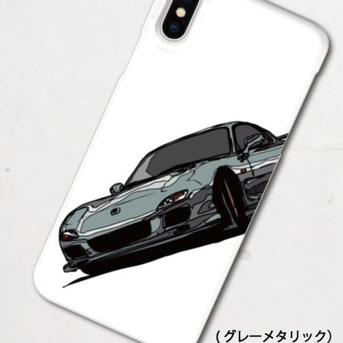 マツダ FD3S RX-7のイラスト ハードケース型スマホケース