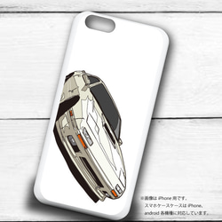 マツダ FC3S サバンナRX-7のイラスト　ハードケース型スマホケース　iPhone&Android各機種対応！ 2枚目の画像