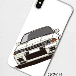 日産スカイラインGT-R(BNR32型)のイラスト　ハードケース型スマホケース　iPhone&Android各機種対応！ 2枚目の画像