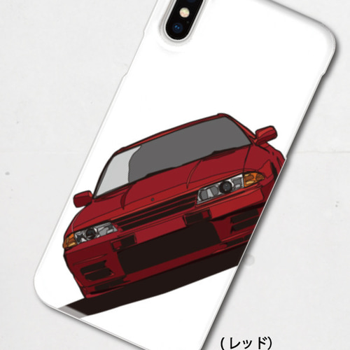 日産スカイラインGT-R(BNR32型)のイラスト ハードケース型スマホケース