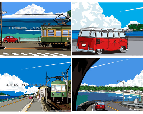 江ノ電】湘南・鎌倉・江ノ島駅ポスターセット - メルカリ