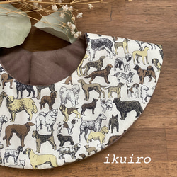 再販11】リバティ○オシャレなワンちゃん柄スタイ○出産祝い○犬