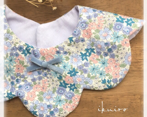 5342 ハンドメイドスタイ うさ耳 小花 リボン リボン - スタイ