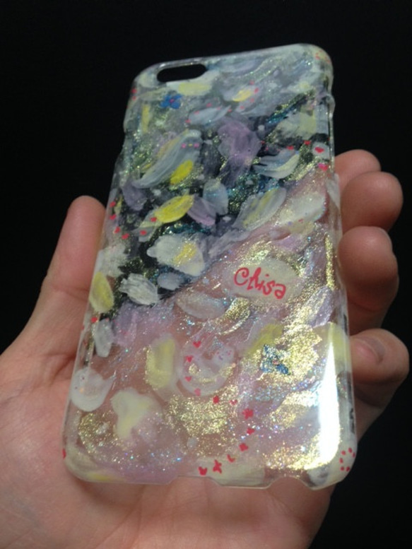 NEW!『cherryblossom 』  chisa様 オーダー品  iphone ケース 5 6 7 plus 3枚目の画像