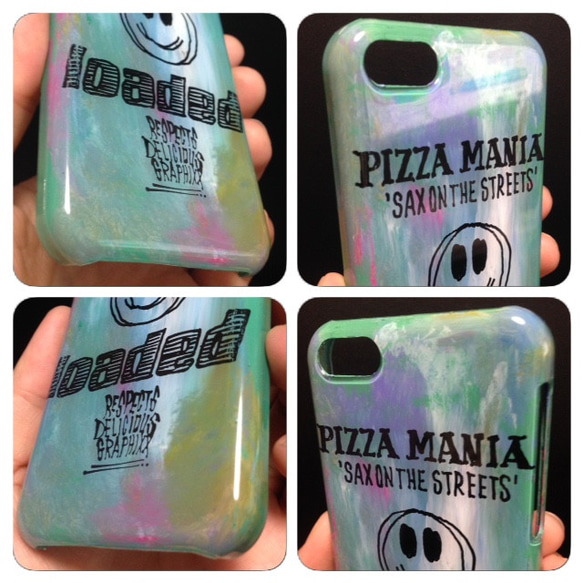 『pizza mania』tom***さま オーダー品  iphoneケース 6 s 5 SE 7 plus 2枚目の画像