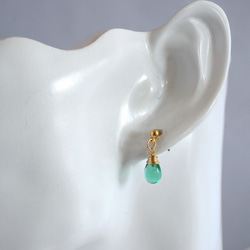 GLASS Larme pierced earrings/ear clips Spring Notes 第4張的照片