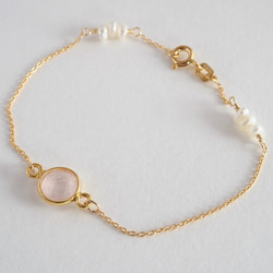 STONE Rose quartz bracelet 第1張的照片