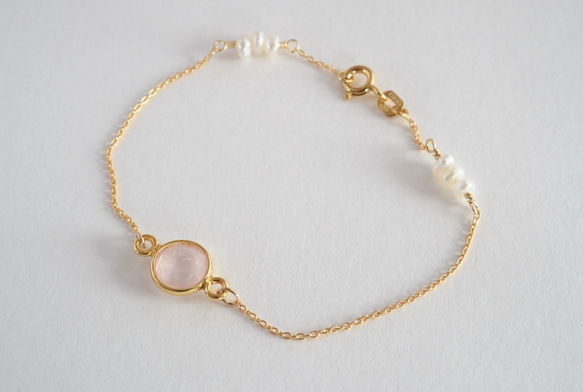 STONE Rose quartz bracelet 第1張的照片