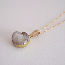 STONE Drusy necklace white 第1張的照片