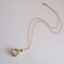 STONE Drusy necklace white 第3張的照片