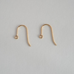 VINTAGE Glass frame ear clips/pierced earrings Lightpeach 第6張的照片