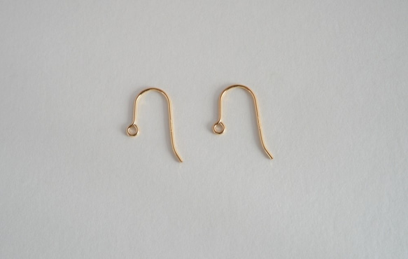 VINTAGE Glass frame ear clips/pierced earrings Gold gray 第6張的照片